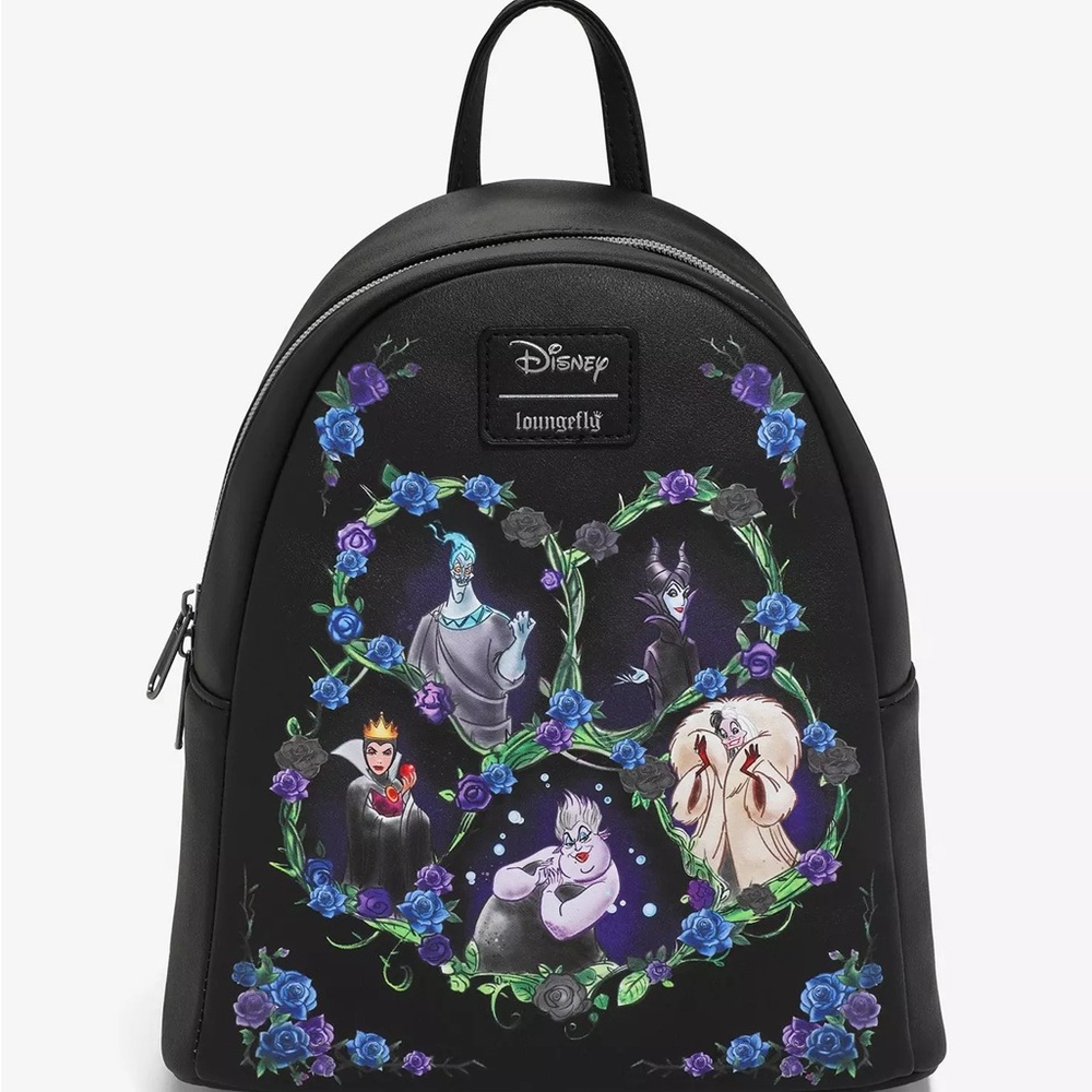 NWT Loungefly Disney Villains Mini Backpack